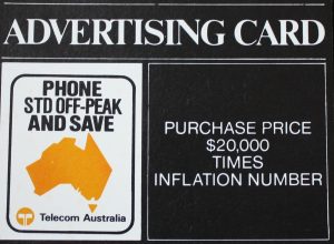 PARTS ONLY - Poleconomy Board Game - #6 Advertising Card Only