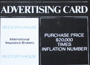 PARTS ONLY - Poleconomy Board Game - #8 Advertising Card Only