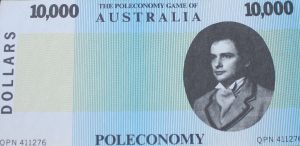 PARTS ONLY -Poleconomy Board Game - Pack (10) $10,000 Money