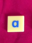 PARTS ONLY - Dora the Explorer My First Scrabble Board Game - (1) Letter A Only