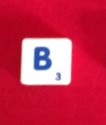 PARTS ONLY - Scrabble Board Game "Trickster" Version - Letter B Only