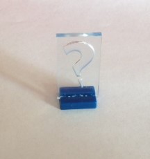PARTS ONLY - Cluedo "Discover The Secrets" Board Game - (1) Mrs Peacock Blue Plastic Guest Mover Only