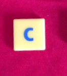PARTS ONLY - Dora the Explorer My First Scrabble Board Game - (1) Letter C Only