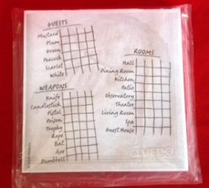 PARTS ONLY - Cluedo "Discover The Secrets" Board Game - (1) Clue Pad Only