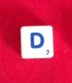 PARTS ONLY - Scrabble Board Game "Trickster" Version - Letter D Only
