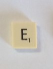 PARTS ONLY - Scrabble Original Board Game (Murfett Regency 1988 Version) - Letter E Tile Only