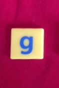 PARTS ONLY - Dora the Explorer My First Scrabble Board Game - (1) Letter G Only