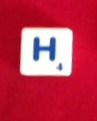 PARTS ONLY - Scrabble Board Game "Trickster" Version - Letter H Only