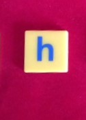 PARTS ONLY - Dora the Explorer My First Scrabble Board Game - (1) Letter H Only