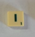 PARTS ONLY - Scrabble Original Board Game (Mattel 2000) - Letter I Tile Only