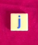 PARTS ONLY - Dora the Explorer My First Scrabble Board Game - (1) Letter J Only