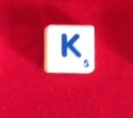 PARTS ONLY - Scrabble Board Game "Trickster" Version - Letter K Only