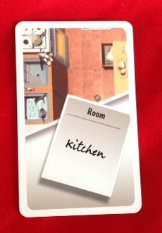 PARTS ONLY - Cluedo "Discover The Secrets" Board Game - (1) Kitchen Card Only