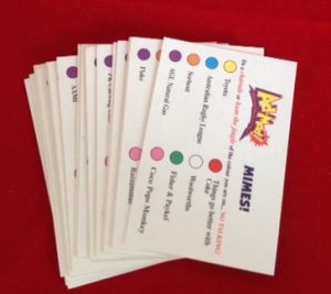 PARTS ONLY -Ad Mad Board Game - Set of 17 Mime Cards