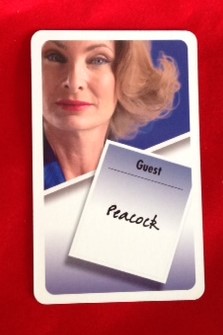 PARTS ONLY - Cluedo "Discover The Secrets" Board Game - (1) Mrs Peacock Suspect Card Only