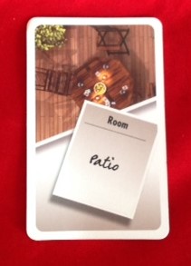 PARTS ONLY - Cluedo Board Game "Discover The Secrets" - (1) Patio Card Only