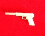 PARTS ONLY - Cluedo Board Game "Discover The Secrets" - (1) "Pistol" Pewter Weapon Only