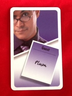 PARTS ONLY - Cluedo "Discover The Secrets" Board Game - (1) Professor Plum Suspect Card Only