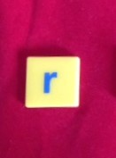 PARTS ONLY - Dora the Explorer My First Scrabble Board Game - (1) Letter R Only