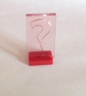 PARTS ONLY - Cluedo "Discover The Secrets" Board Game - (1) Miss Scarlet Plastic Guest Mover Only