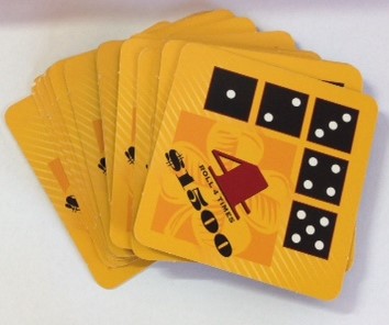 PARTS ONLY - Last Chance Board Game - (1) Set of 14 Roll 4 Times Cards Only