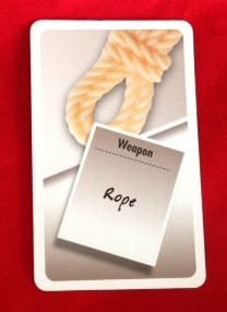 PARTS ONLY - Cluedo "Discover The Secrets" Board Game - (1) Rope Weapon Card Only