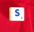 PARTS ONLY - Scrabble Board Game "Trickster" Version - Letter S Only