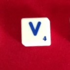 PARTS ONLY - Scrabble Board Game "Trickster" Version - Letter V Only