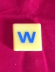 PARTS ONLY - Dora the Explorer My First Scrabble Board Game - (1) Letter W Only