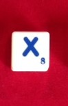 PARTS ONLY - Scrabble Board Game "Trickster" Version - Letter X Only