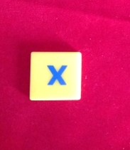 PARTS ONLY - Dora the Explorer My First Scrabble Board Game - (1) Letter X Only
