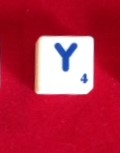 PARTS ONLY - Scrabble Board Game "Trickster" Version - (1) Letter Y Only