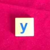PARTS ONLY - Dora the Explorer My First Scrabble Board Game - (1) Letter Y Only