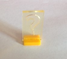PARTS ONLY - Cluedo "Discover The Secrets" Board Game - (1) Colonel Mustard Plastic Guest Mover Only
