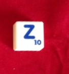PARTS ONLY - Scrabble Board Game "Trickster" Version - (1) Letter Z Only