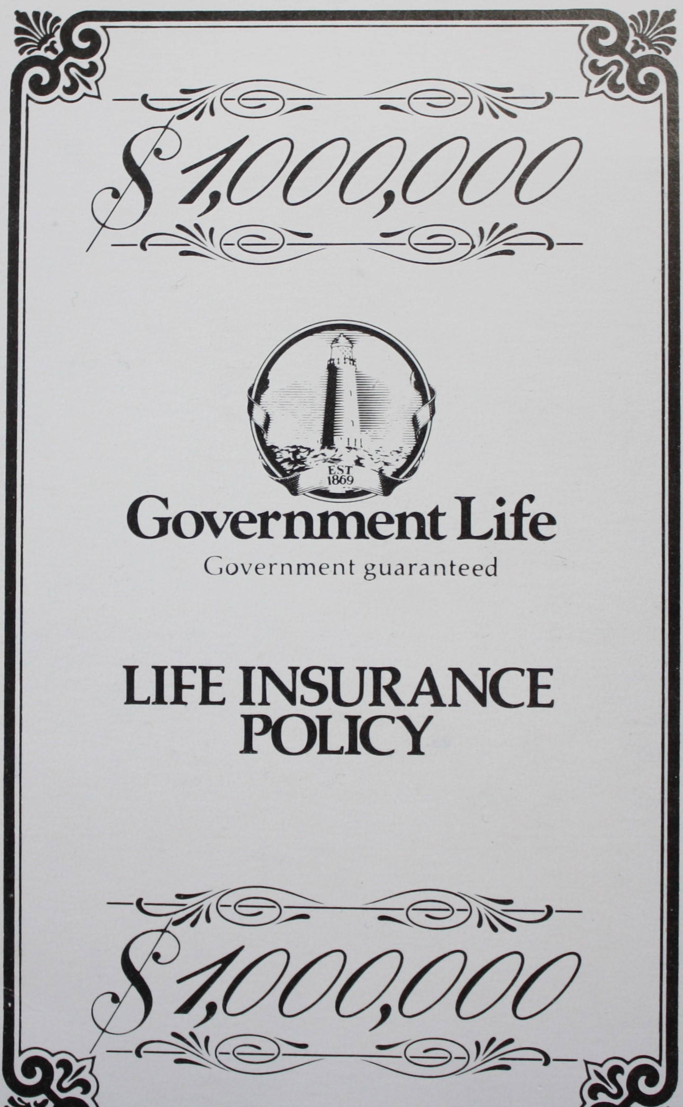 PARTS ONLY - Poleconomy The Game of New Zealand Board Game - (1) Life Insurance Policy Card Only