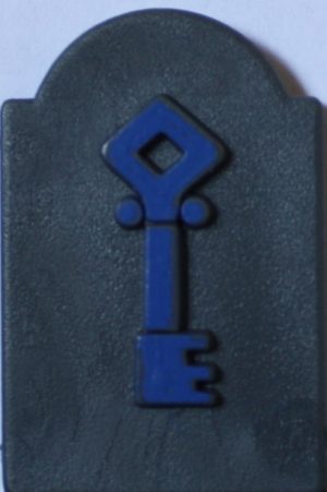 PARTS ONLY - Atmosfear "The Harbingers" Board Game - Blue Plastic Keystone Only