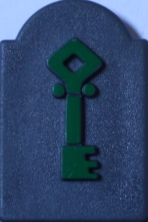 PARTS ONLY - Atmosfear "The Harbingers" Board Game - Green Plastic Keystone Only