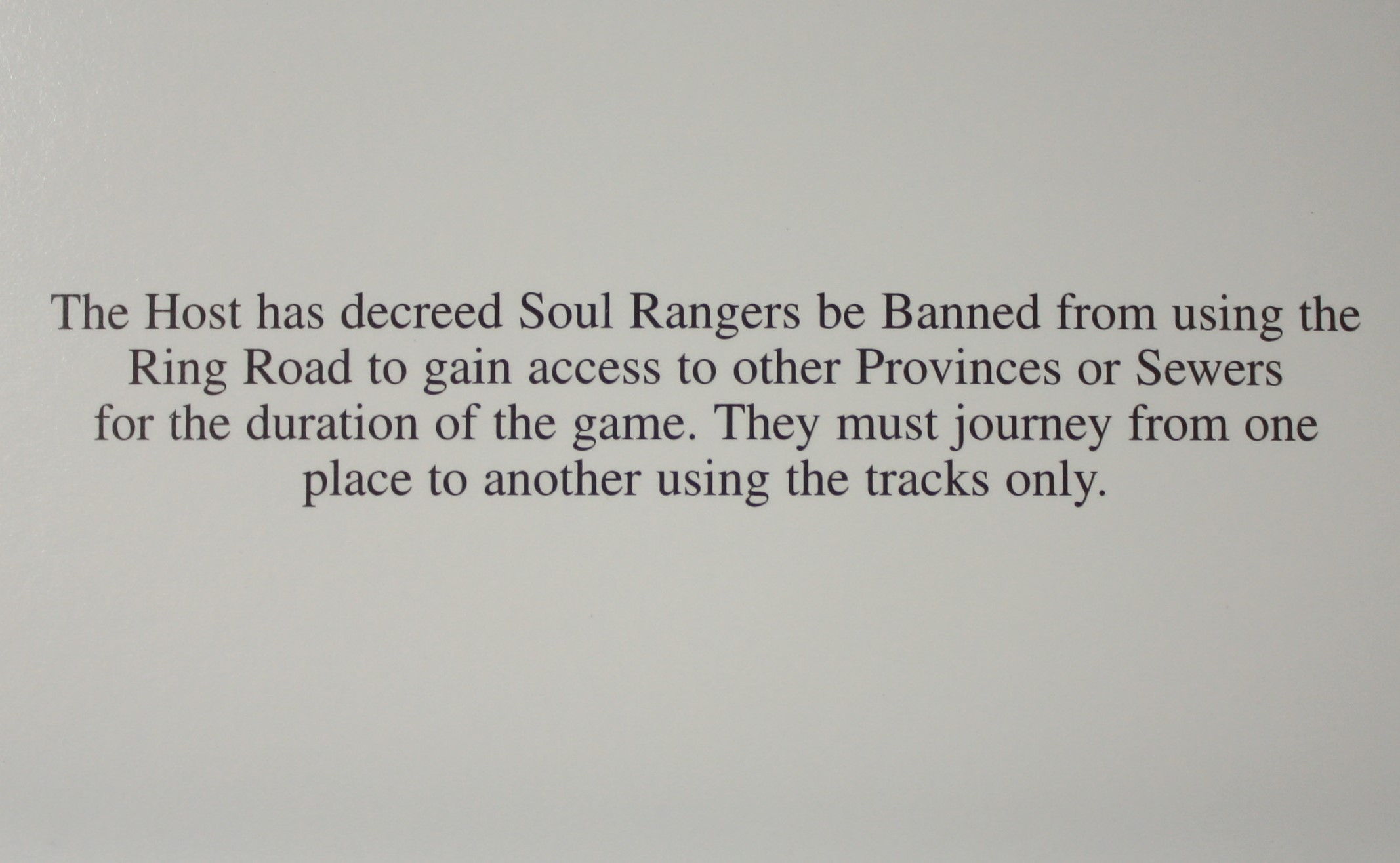 PARTS ONLY - Atmosfear "The Harbingers" Board Game - #10 Fate Card Only