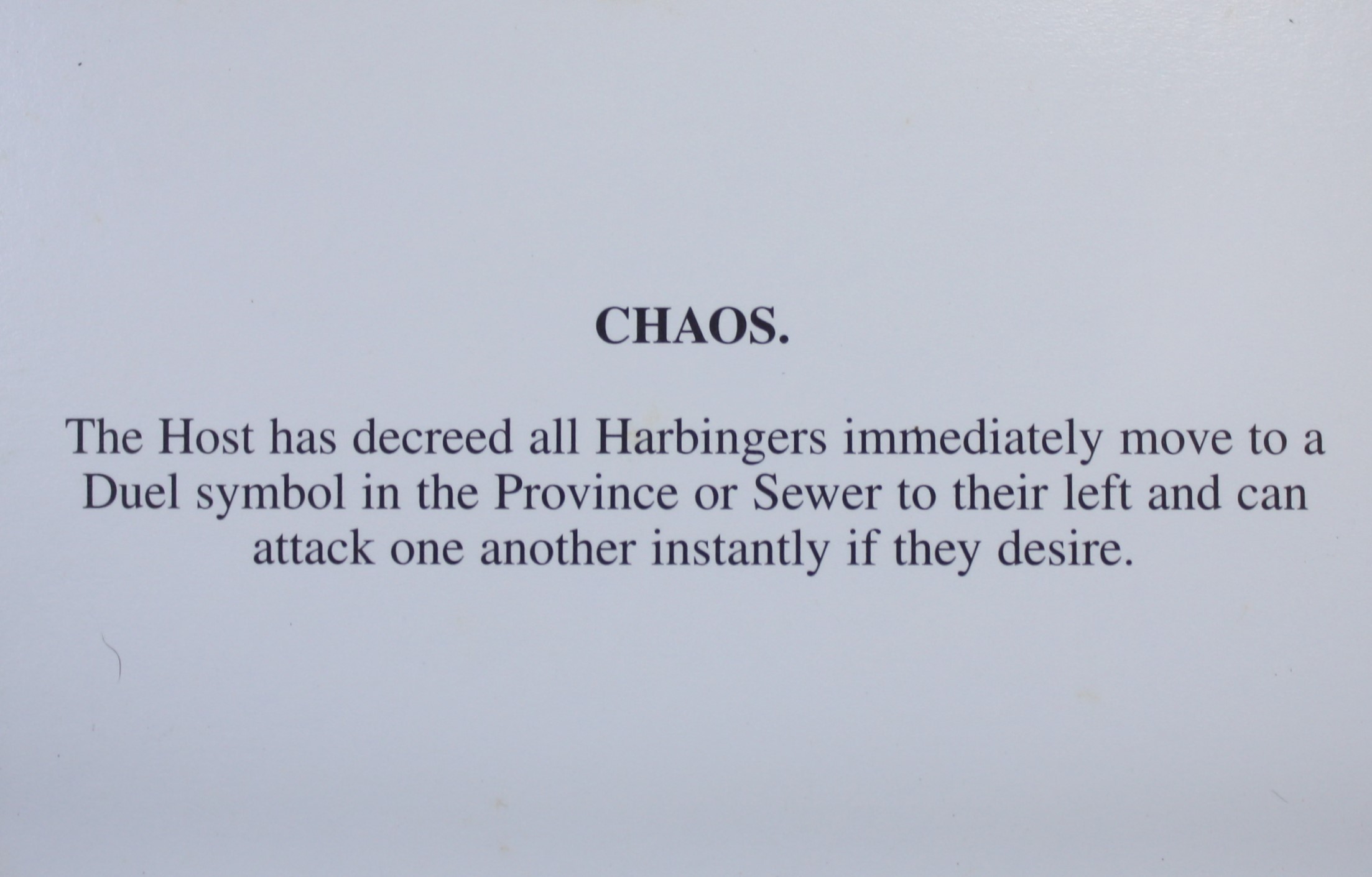 PARTS ONLY - Atmosfear "The Harbingers" Board Game - #29 Fate Card Only