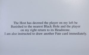 PARTS ONLY - Atmosfear "The Harbingers" Board Game - #31 Fate Card Only