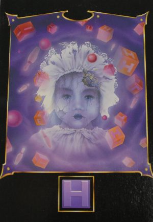 PARTS ONLY -Atmosfear "The Harbingers" Board Game - "Hellin" Character Card
