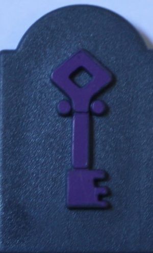 PARTS ONLY - Atmosfear "The Harbingers" Board Game - Purple Plastic Keystone Only
