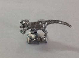 PARTS ONLY - Monopoly Board Game "Cheaters" Edition - Pewter "T-Rex with Extender Arm" Token
