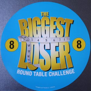PARTS ONLY - The Biggest Loser Board Game - #8 Round Table Challenge Card