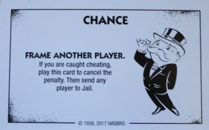 PARTS ONLY - Monopoly Board Game "Cheaters" Edition - (1) Chance Card #1 Only