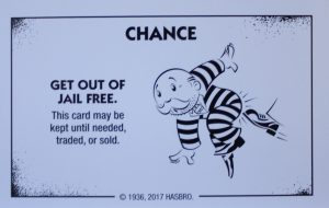 PARTS ONLY - Monopoly Board Game "Cheaters" Edition - (1) Chance Card #6 Only