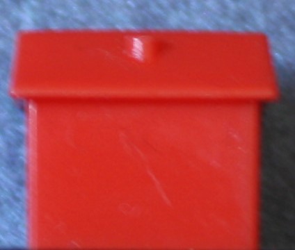 PARTS ONLY - Monopoly Board Game "Cheaters" Edition - (1) Plastic Red Hotel Only