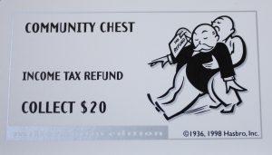 PARTS ONLY - Monopoly Board Game 2000 Millennium Tin Edition - #1 Community Chest Card Only
