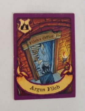 PARTS ONLY - Harry Potter Mystery at Hogwarts Board Game - (1) "Argus Filch" Card Only